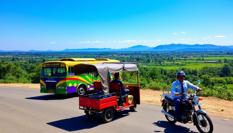 What's the best way to get to the Plain of Jars from Vientiane?
