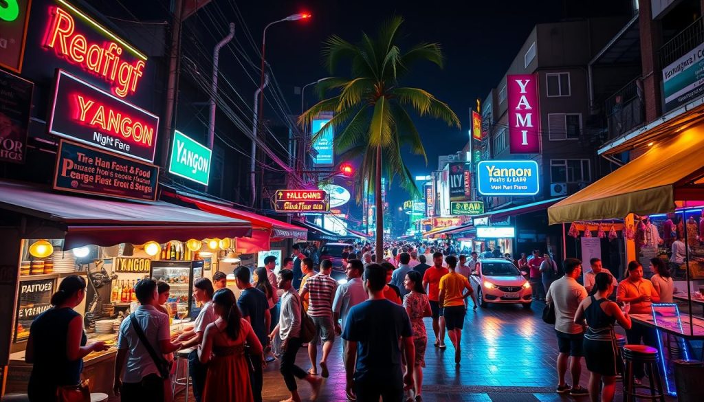Yangon nightlife scene Yangon nightlife scene