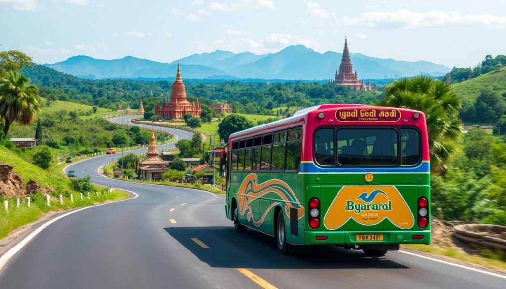 Yangon to Bagan bus travel Yangon to Bagan bus travel