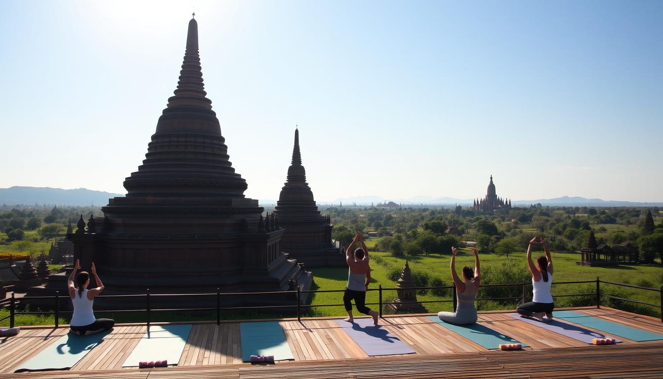 Yoga and meditation retreats amidst Bagan's temples