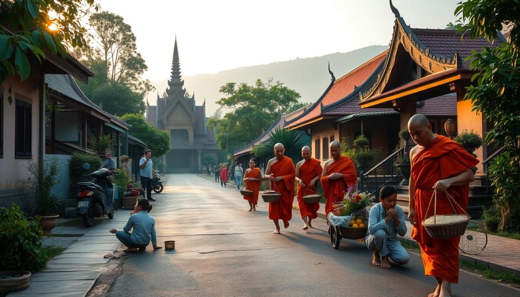 almsgiving ceremony Luang Prabang almsgiving ceremony Luang Prabang
