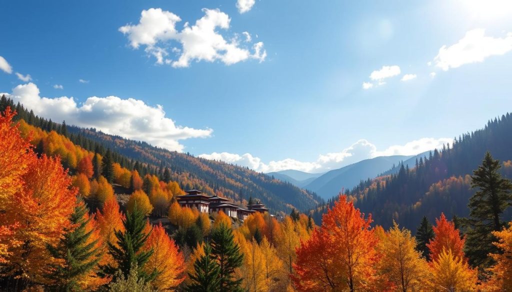 autumn beauty in Bumthang autumn beauty in Bumthang