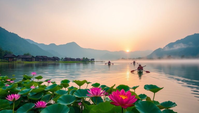 best kayaking routes Inle Lake