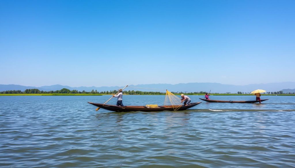 boat tours and fishing at Inle Lake boat tours and fishing at Inle Lake