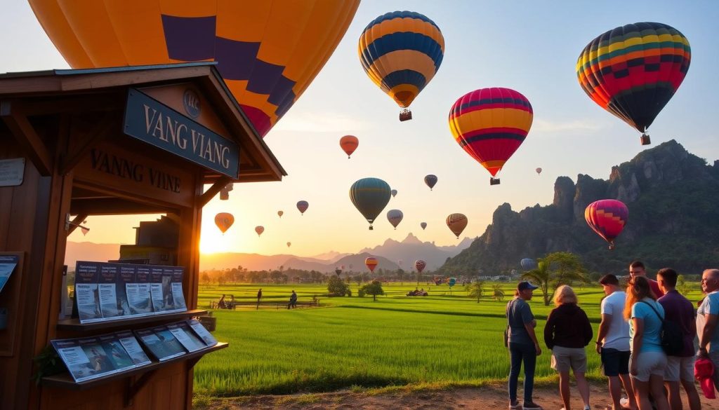 booking your Vang Vieng hot air balloon ride booking your Vang Vieng hot air balloon ride