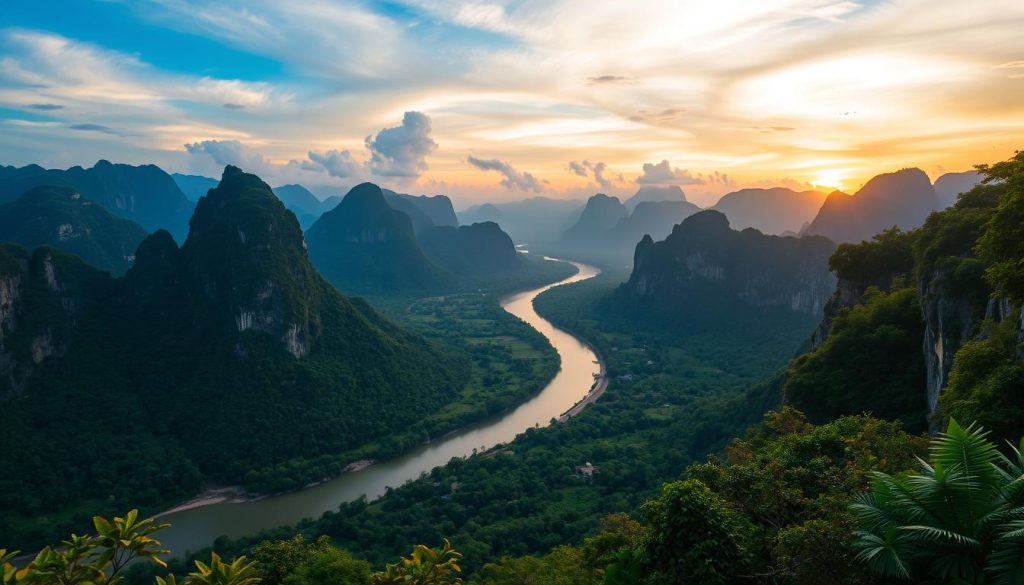 breathtaking views in Vang Vieng breathtaking views in Vang Vieng