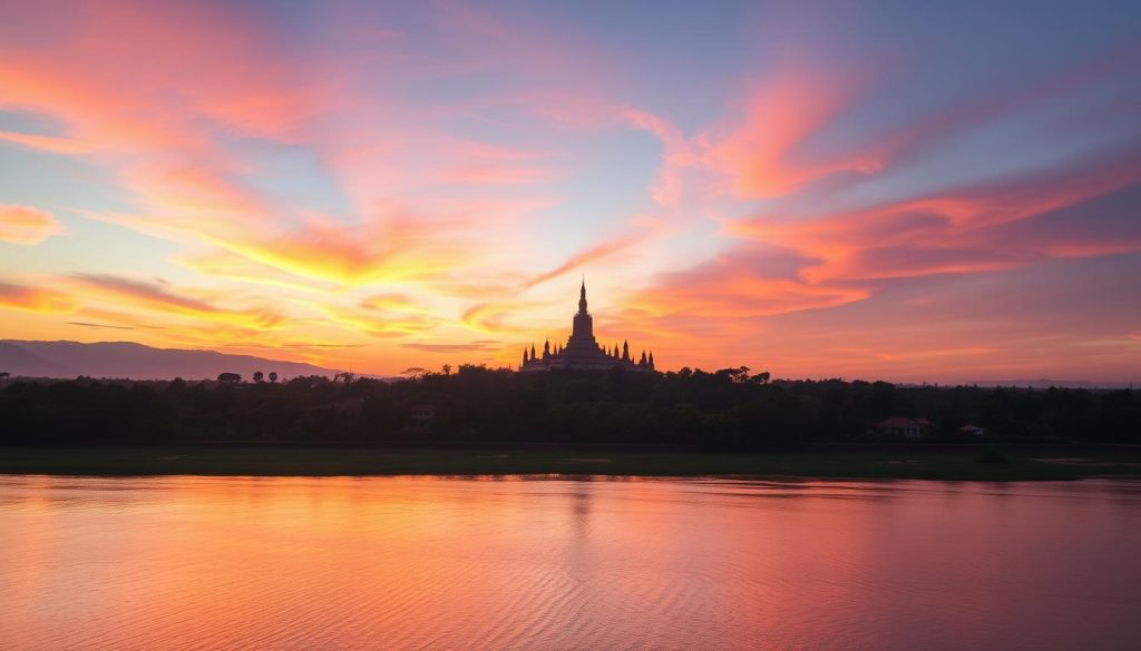 capturing sunset at Mandalay hill capturing sunset at Mandalay hill
