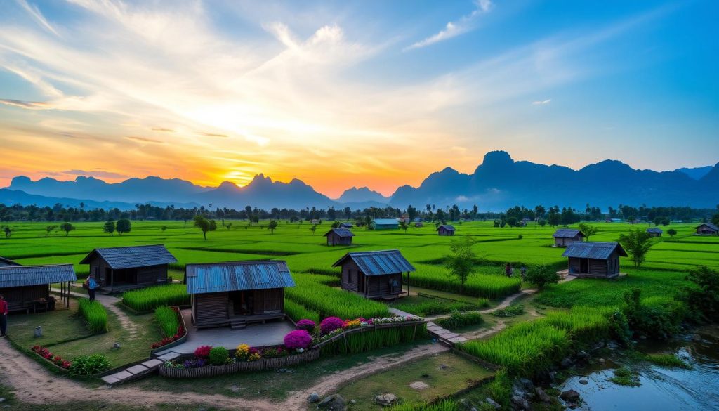 charm of Lao villages charm of Lao villages
