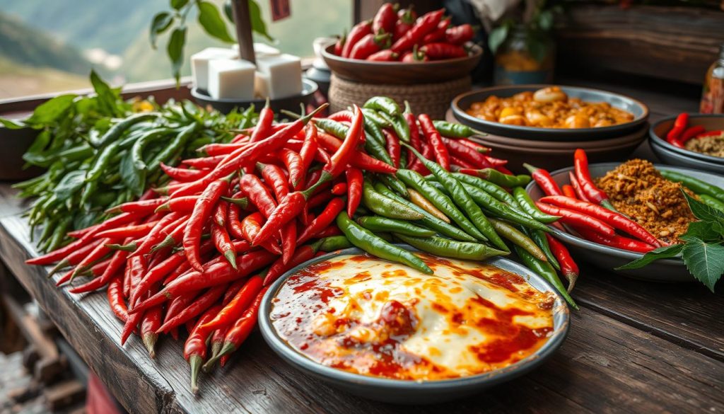 chilies in Bhutanese food chilies in Bhutanese food