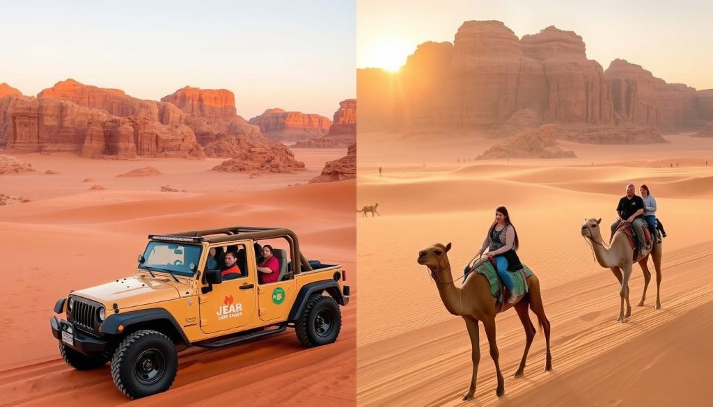 compare Jeep tour and camel ride in Wadi Rum compare Jeep tour and camel ride in Wadi Rum