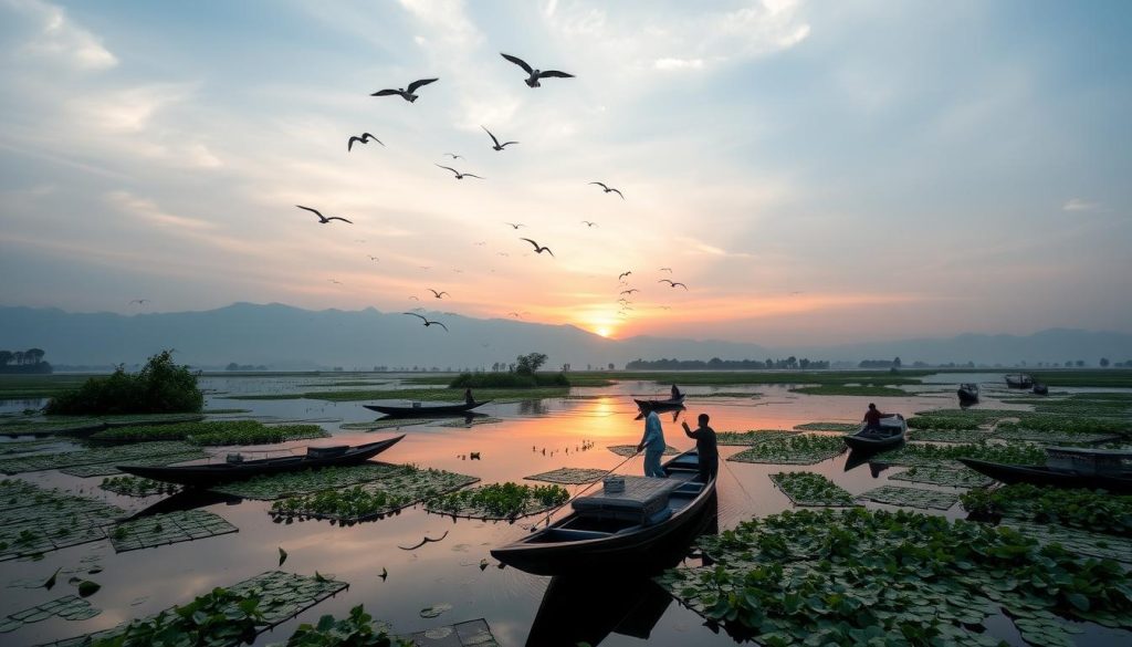 connection to nature Inle Lake connection to nature Inle Lake