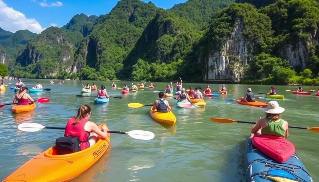 customized kayak adventures in Vang Vieng customized kayak adventures in Vang Vieng