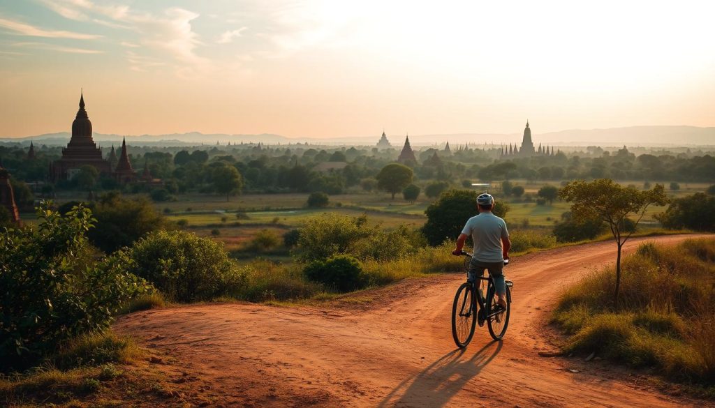 cycling in Bagan cycling in Bagan