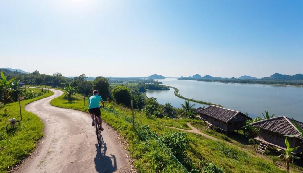 cycling in Si Phan Don cycling in Si Phan Don
