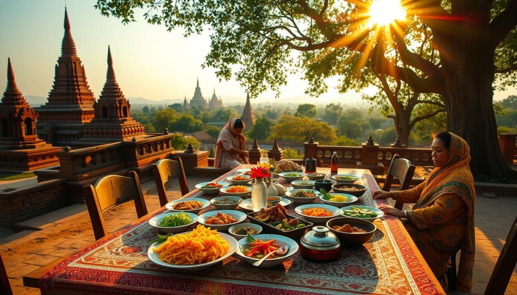 dining atmosphere in Bagan dining atmosphere in Bagan