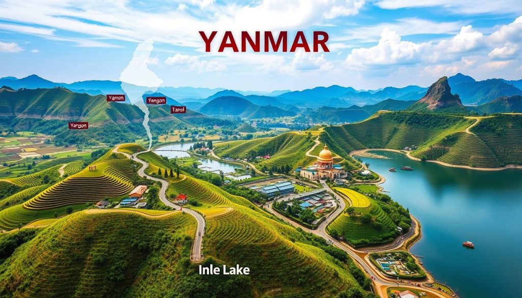 distance from Yangon to Inle Lake distance from Yangon to Inle Lake