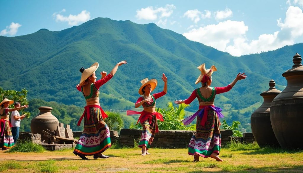 experiencing traditional performances in Laos experiencing traditional performances in Laos