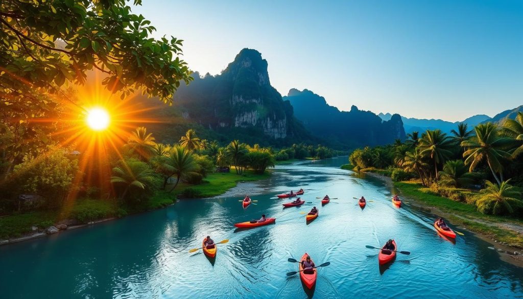 explore Vang Vieng by kayak explore Vang Vieng by kayak