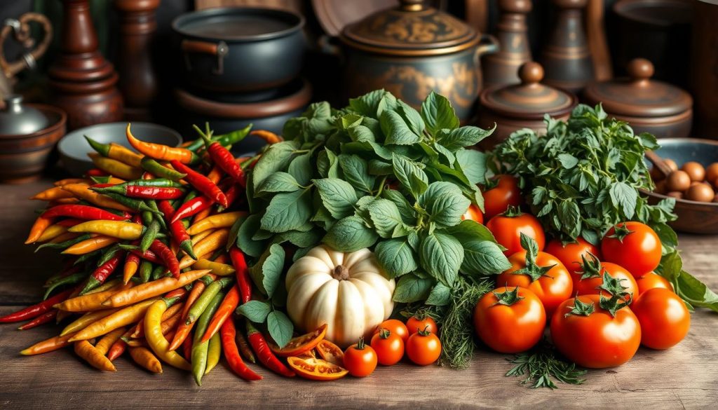 fresh ingredients in Bhutanese cuisine fresh ingredients in Bhutanese cuisine
