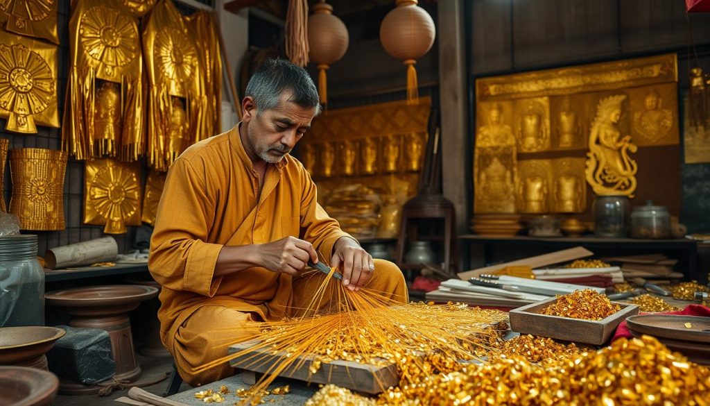 gold leaf beating Mandalay gold leaf beating Mandalay