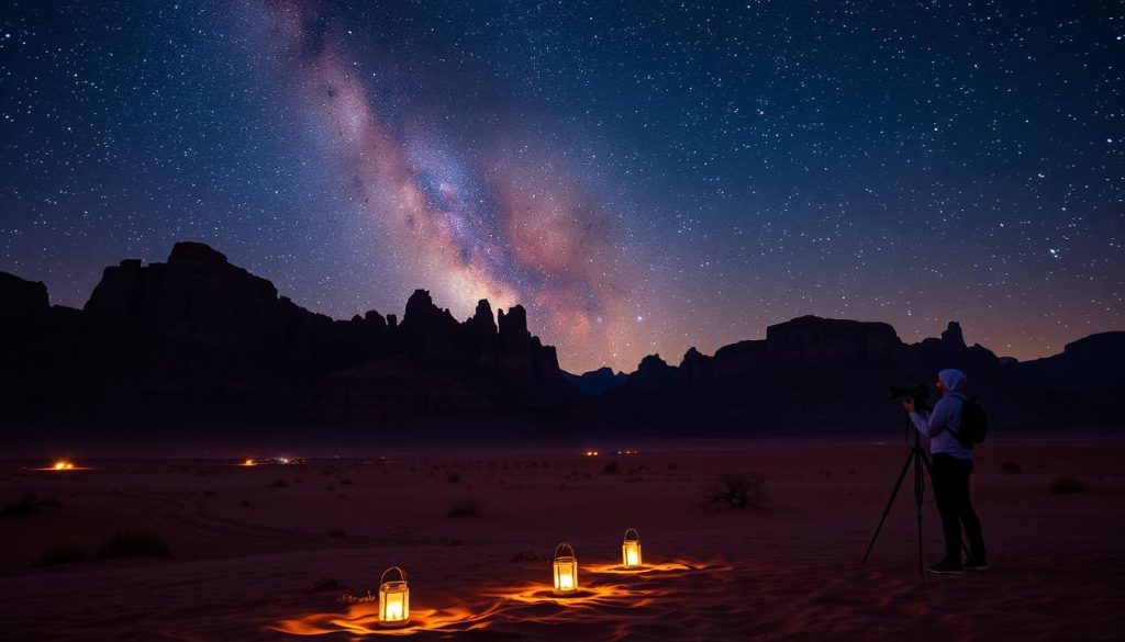 guided night photography in Wadi Rum guided night photography in Wadi Rum