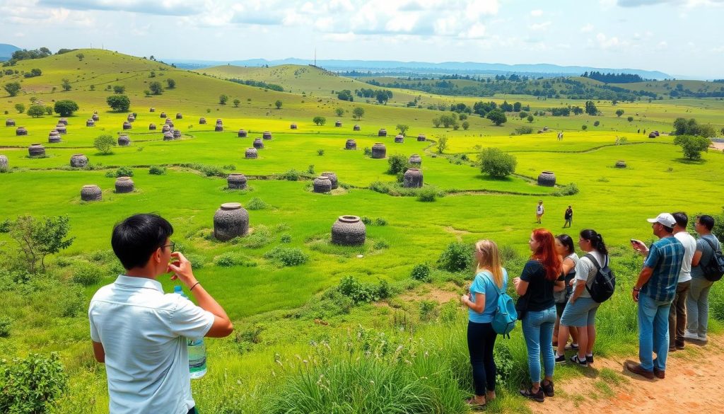 guided tours at the Plain of Jars guided tours at the Plain of Jars