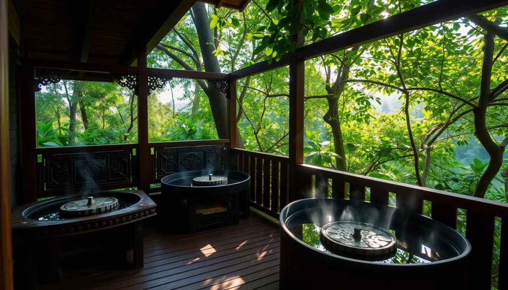 herbal sauna experience Wat Sok Pa Luang herbal sauna experience Wat Sok Pa Luang