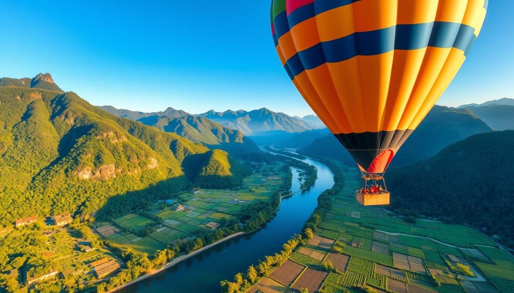hot air balloon Vang Vieng hot air balloon Vang Vieng