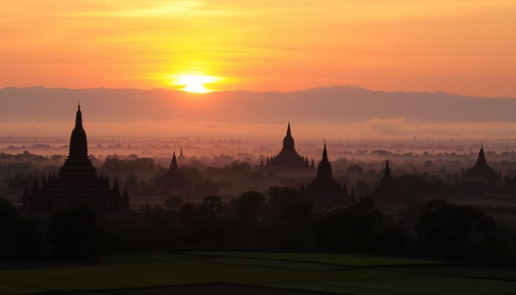 ideal sunrise spots in Bagan ideal sunrise spots in Bagan