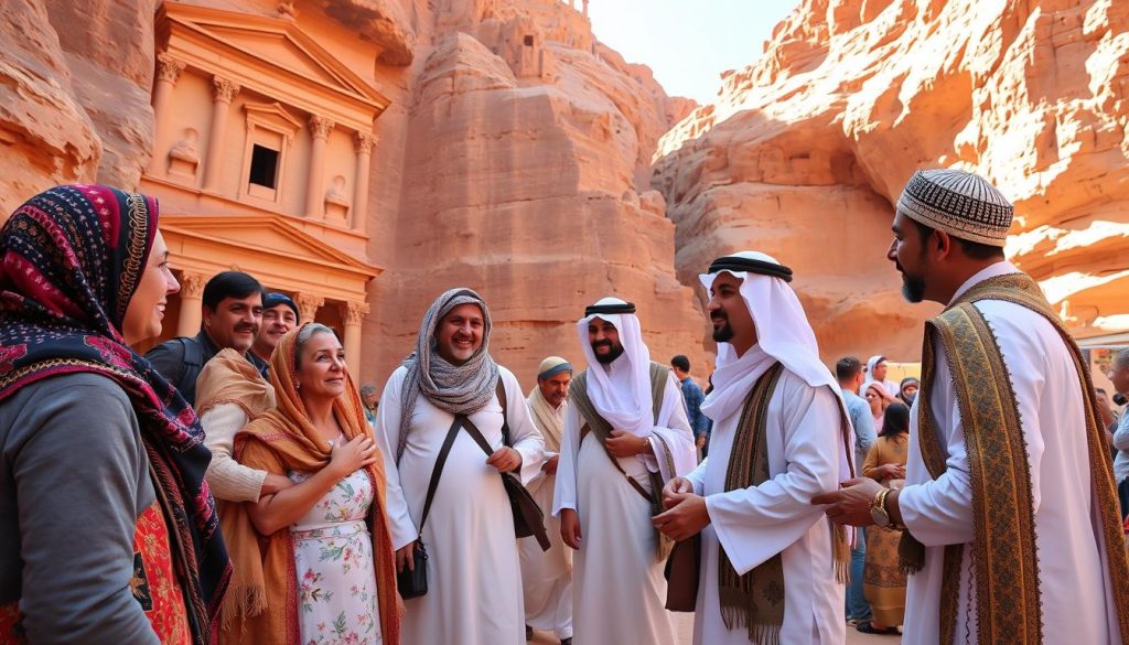 interacting with locals in petra interacting with locals in petra