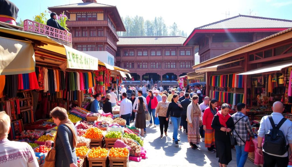 market ambiance in Thimphu market ambiance in Thimphu