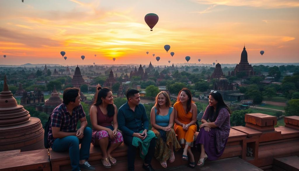 meeting travelers in Bagan meeting travelers in Bagan