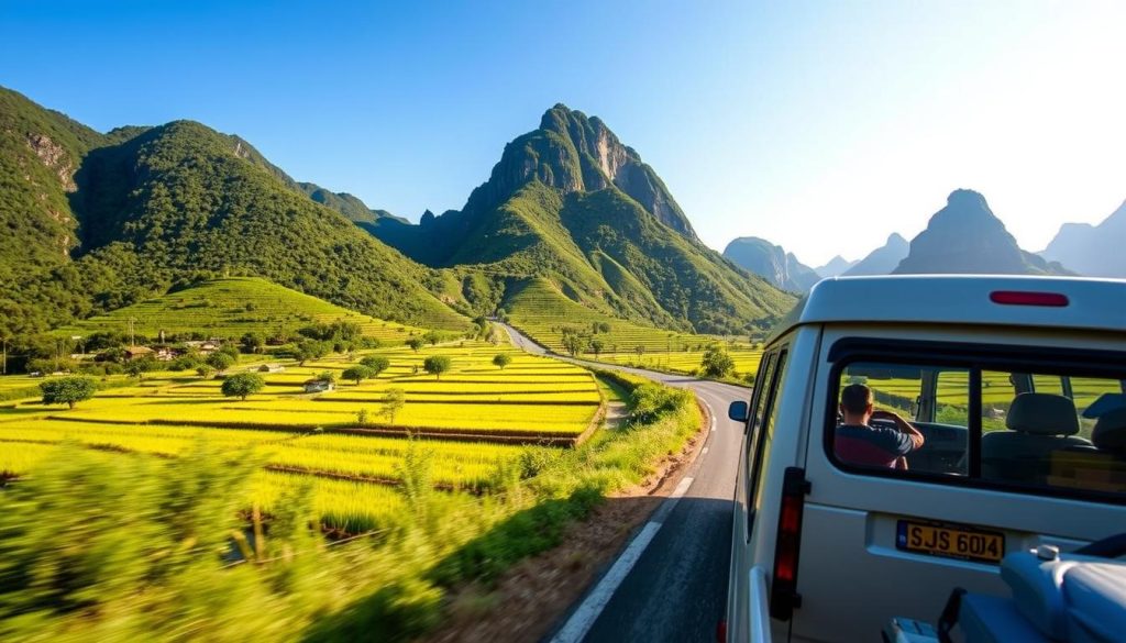 minivan travel from Luang Prabang to Vang Vieng minivan travel from Luang Prabang to Vang Vieng