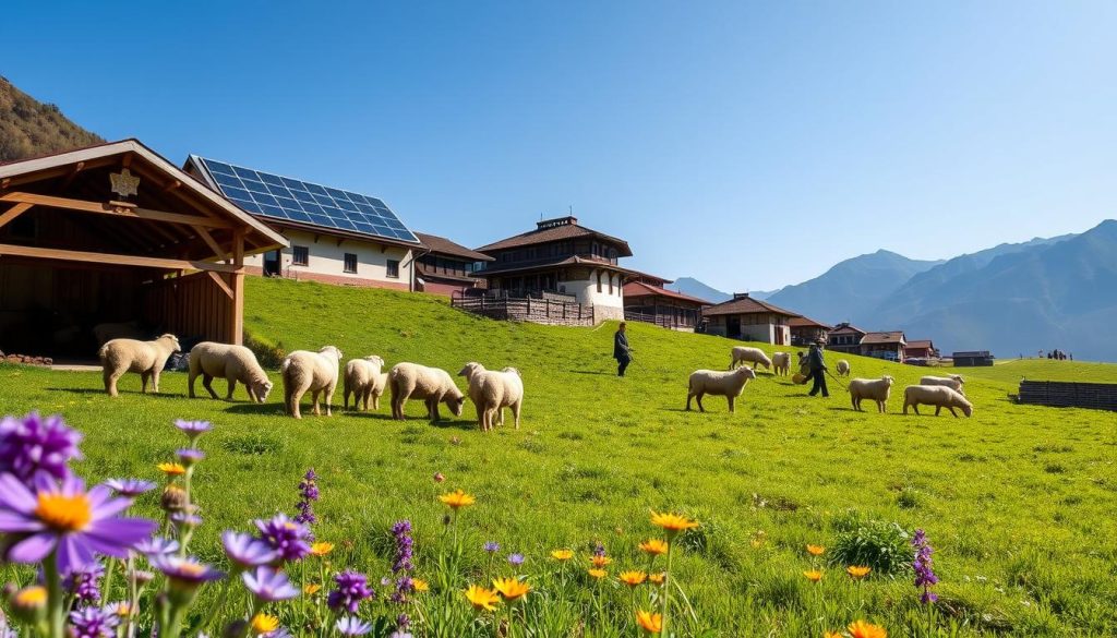 modern sheep farming practices in Bumthang modern sheep farming practices in Bumthang