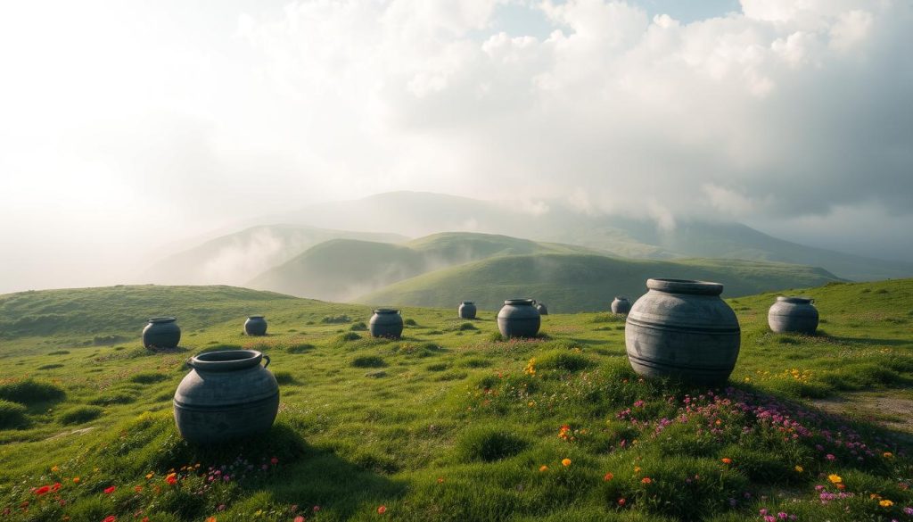 mysterious jars near Plain of Jars mysterious jars near Plain of Jars