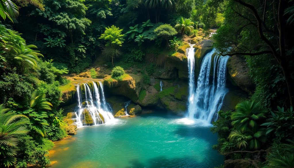 natural beauty of Kuang Si Falls natural beauty of Kuang Si Falls