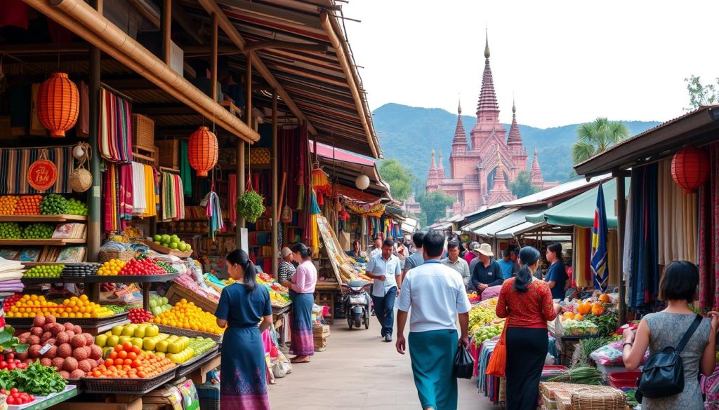 overview of market culture in Luang Prabang overview of market culture in Luang Prabang