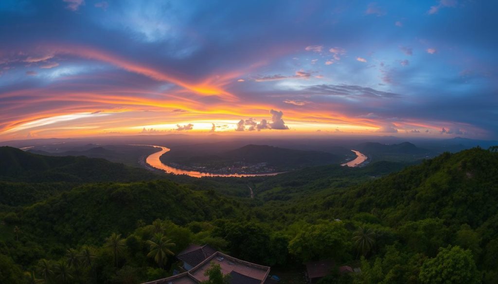 panoramic views Mount Phousi panoramic views Mount Phousi