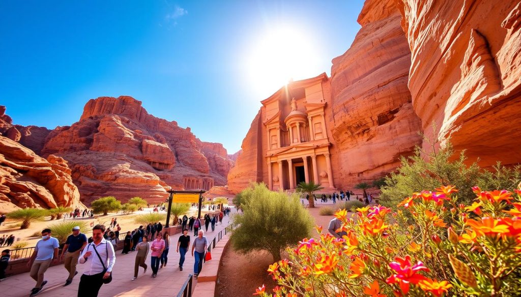 petra tourism during August petra tourism during August