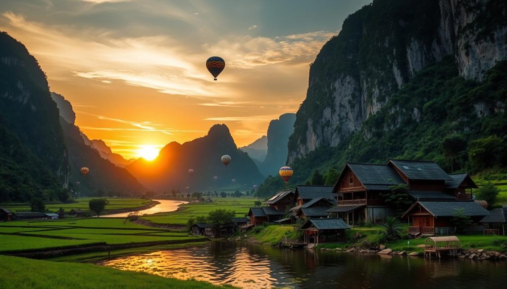picturesque landscapes Vang Vieng picturesque landscapes Vang Vieng
