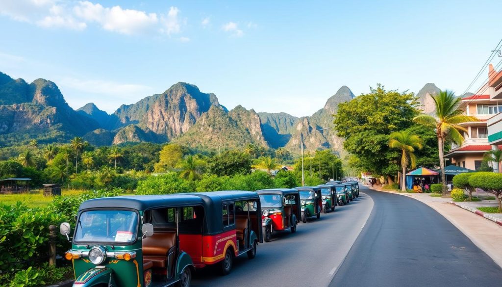 private taxis in Vang Vieng private taxis in Vang Vieng