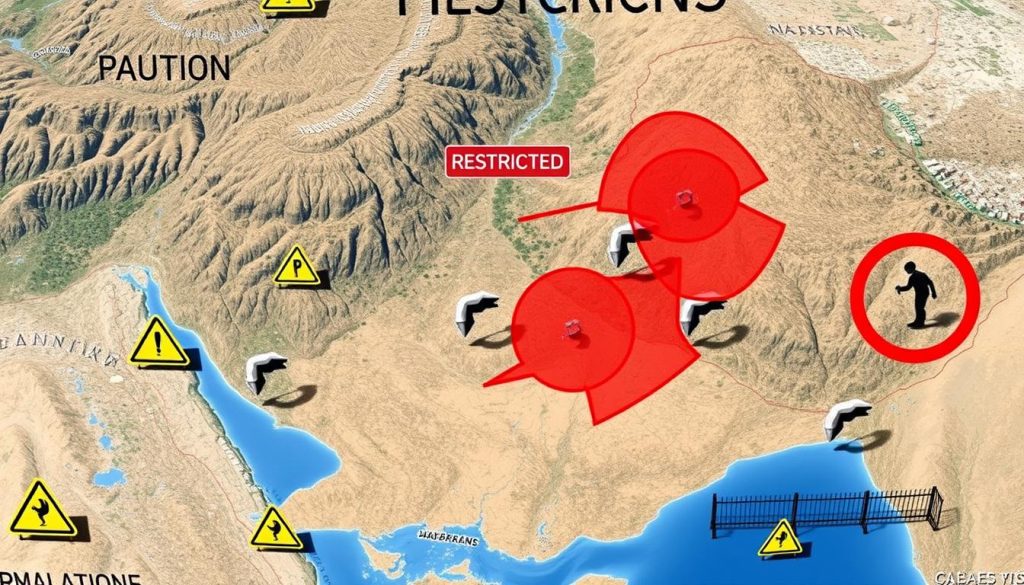 restricted areas restricted areas