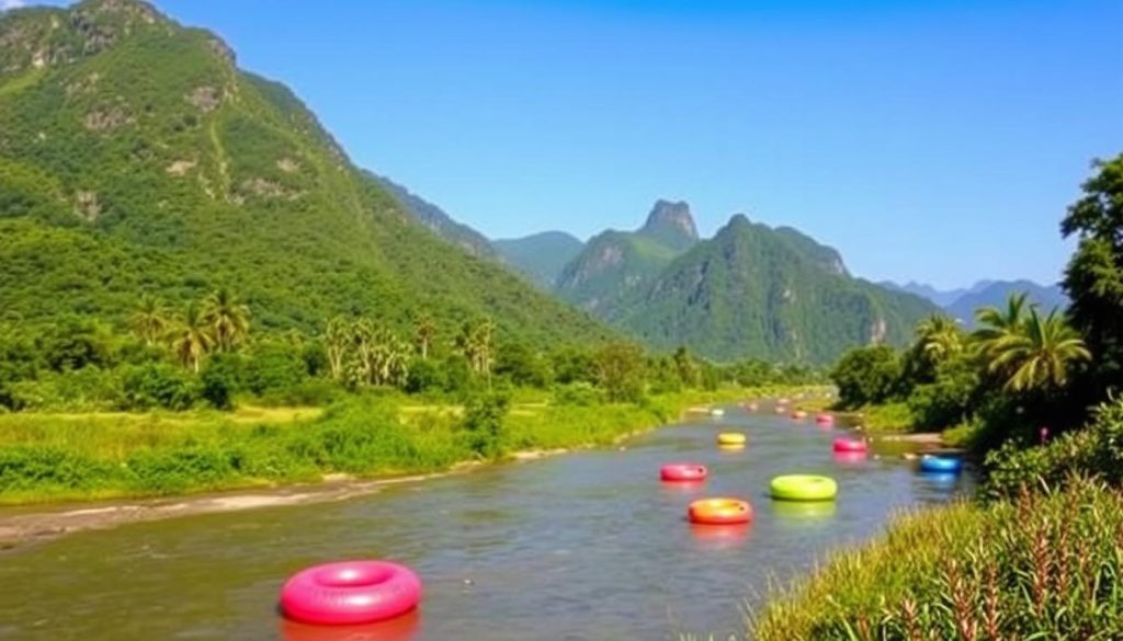 safe tubing routes Vang Vieng safe tubing routes Vang Vieng