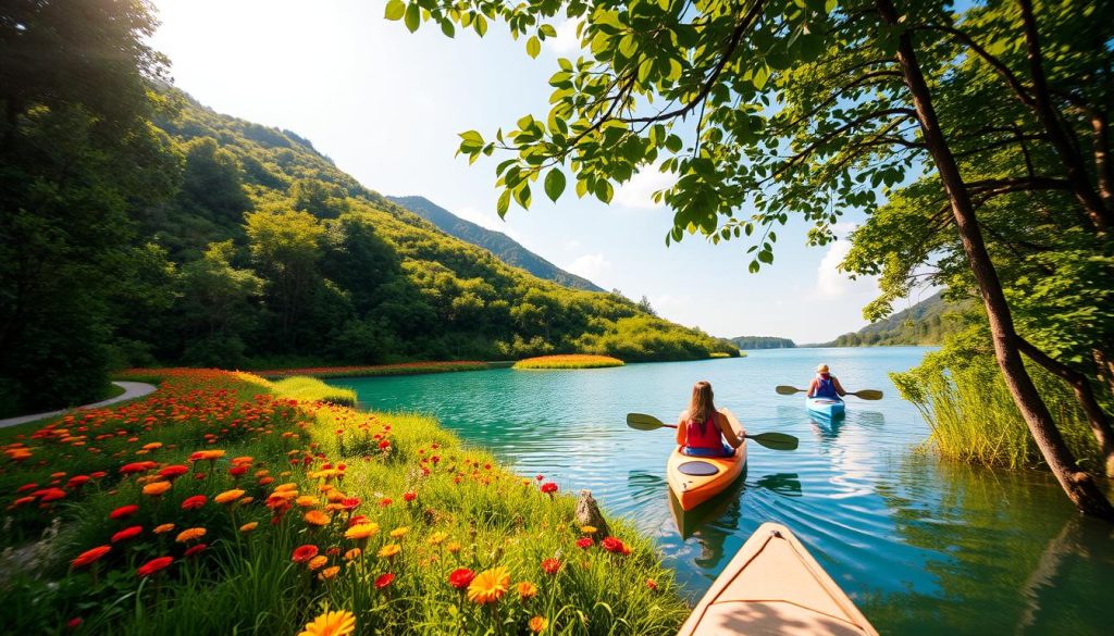 scenic kayaking trails Lake Mohamaya scenic kayaking trails Lake Mohamaya