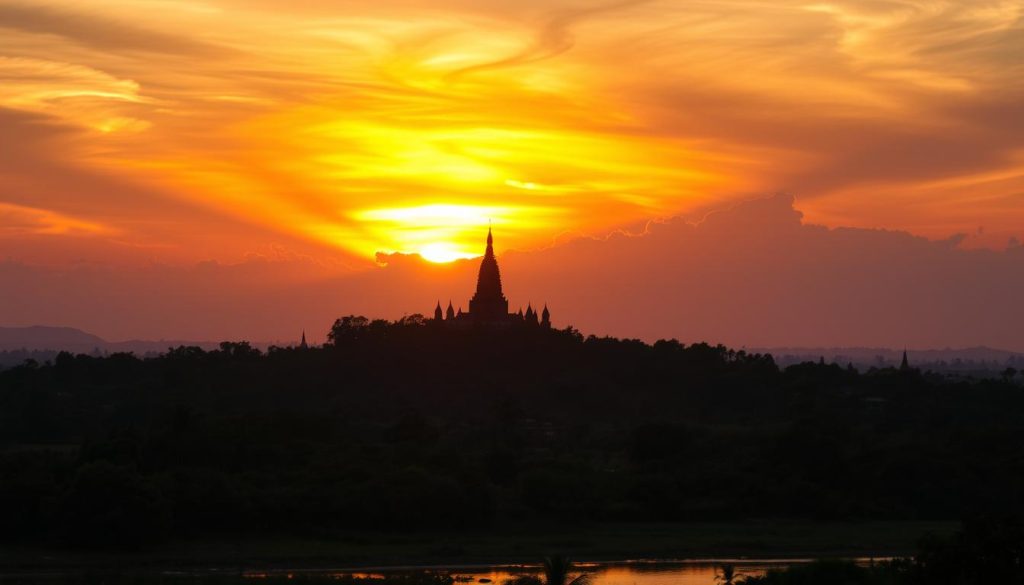 scenic spots for sunset in Mandalay scenic spots for sunset in Mandalay