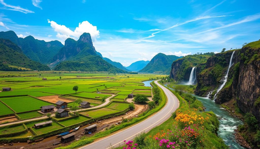 scenic stops to Vang Vieng scenic stops to Vang Vieng