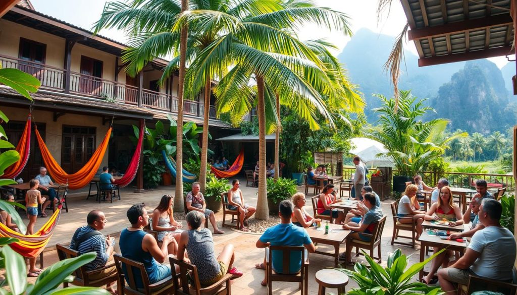 social hostels in Vang Vieng social hostels in Vang Vieng