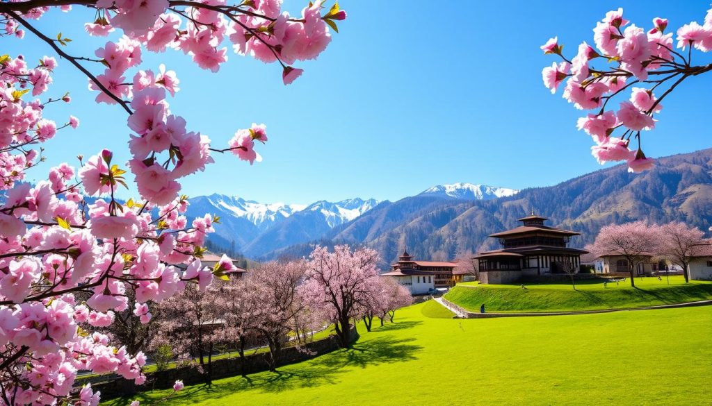 spring in Bumthang spring in Bumthang