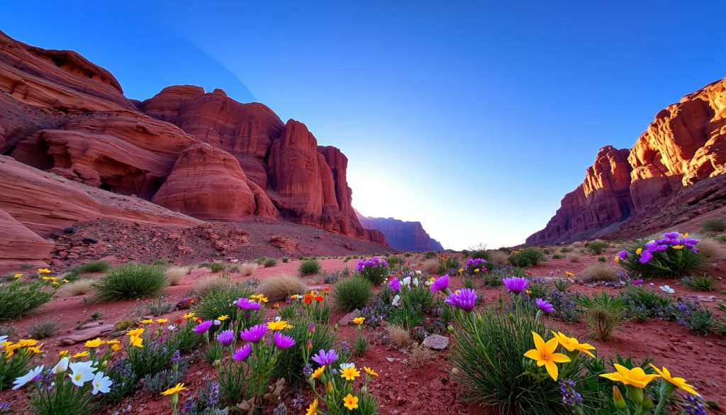 spring in Wadi Rum spring in Wadi Rum