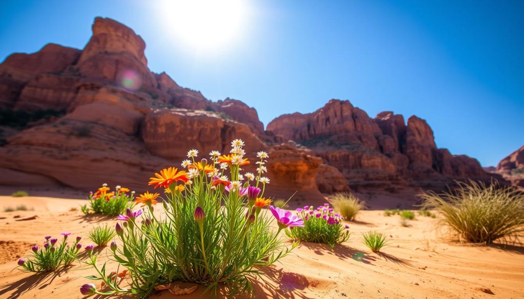 spring in Wadi Rum spring in Wadi Rum